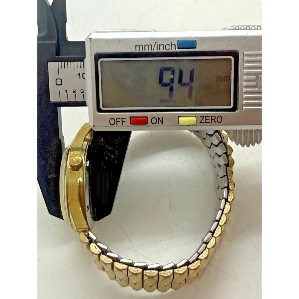 Vtg Caravelle Pennsylvania Watch Stretch Bracelet 1/20 10K GF Ivy League Champs